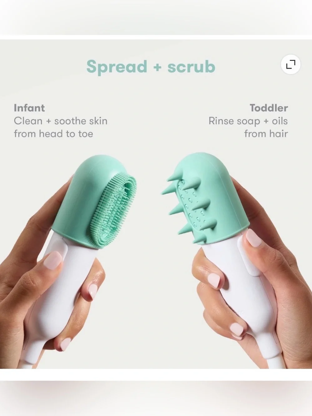 NIB - Frida Baby Mint Control Flow Bath Sprayer for Kids